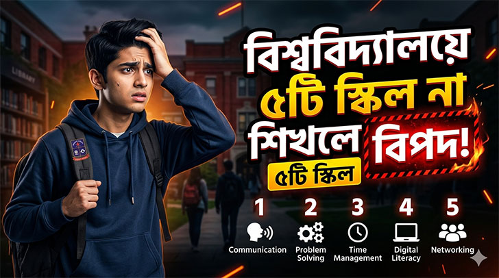 বিশ্ববিদ্যালয়ে যে ৫টি স্কিল না শিখলে বিপদ!